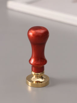 Печать для сургуча с пластиковой ручкой «Венок с буквой R», 2.5×2.5×6.3 см