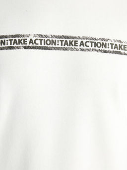 Bisiklet Yaka Bask?l? Erkek Kal?n Sweatshirt