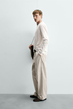 CAMISETA LIGHTWEIGHT MANGA LARGA / Blanco - Zara фото 4