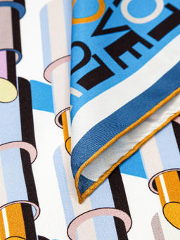 Платок жен. шелк 90х90 E04-8377-12 - Eleganzza фото 3