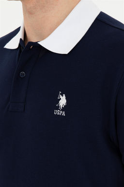 Мужская темно-синяя базовая футболка Неожиданная скидка в корзине - U.s. polo assn фото 7