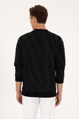 Erkek Comfort Fit Bisiklet Yaka Siyah Sweatshirt - U.s. polo assn фото 5