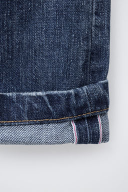 LOOSE FIT JEANS WITH SELVEDGE TURN-UP HEM - Zara фото 5