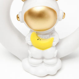 Ночник "Лосяш космонавт" LED USB белый 18х17х7см RISALUX