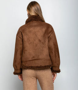 Дублёнка #КТ7580 (1), коричневый - Dommod фото 3