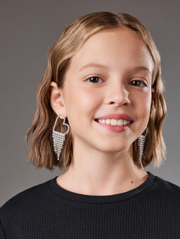 ACOOLA / Серьги детские Dangle серебристый
