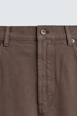 JEANS STRAIGHT FIT LAVADO / Marr?n / Topo - Zara фото 10