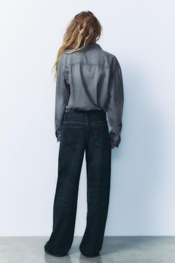 TRF RELAXED LOW-RISE JEANS - Zara фото 4