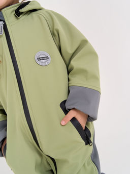 Комбинезон Softshell демисезонный Фисташка - Bungly фото 3