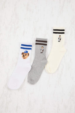 Cok Renkli 3lu Corap TMNSS26CO00002