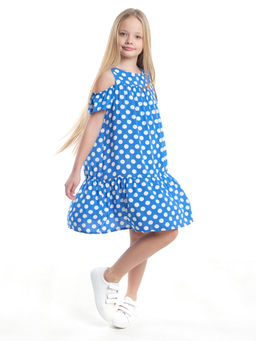 Платье в горох 22-7180 голубой горох - Mini maxi фото 16