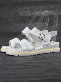 08-PEXL76-1 WHITE Босоножки женские (натуральная кожа) - Фабричный китай фото 2