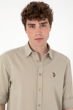 Erkek Haki Uzun Kollu Basic G_mlek Sepette S_rpriz _ndirim - U.s. polo assn фото 2