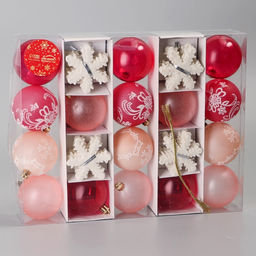 Ёлочные игрушки Снежная феерия морозец, набор 40 шт., d=6 см, снежинка 6 см, МИКС - Зимнее волшебство фото 3