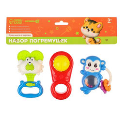 Набор погремушек Крошка Я «Радость малыша», с эластичными деталями, 3 шт., МИКС