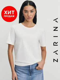 Базовая футболка из хлопка / Zarina