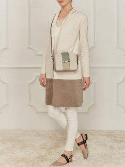 Сумка Labbra L-15329 l.grey/l.taupe/olive  фото 5