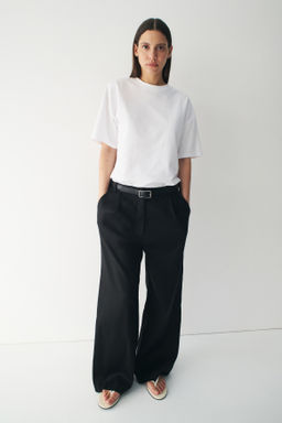 Pantal?n sastre amplio en mezcla de lino Easy Care - H&m фото 4