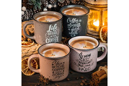 Набор 4 кружек 400 мл 13*9,5*8,8 см Кофе NEW BONE CHINA - Elan gallery фото 20
