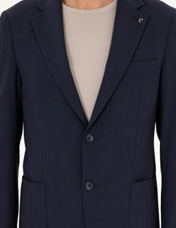 Темно-синий приталенный костюм - Cacharel фото 7