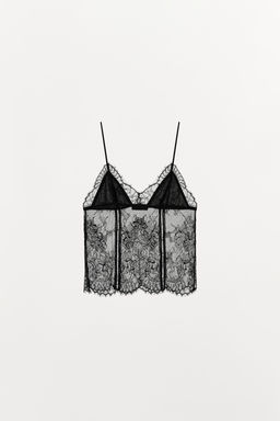 LACE STRAPPY TOP - Zara фото 5