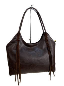 Женская сумка из искусственной кожи, цвет шоколад