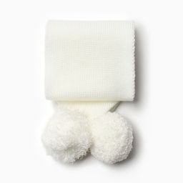 Шарф детский, цвет молочный, размер 110×14 см