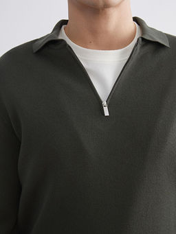 Polo Yaka Erkek Triko Kazak