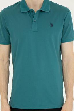 Мужская темно-зеленая футболка - U.s. polo assn фото 6