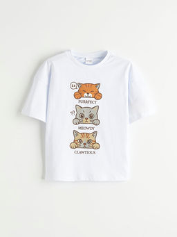 K?z ?ocuk Bask?l? Pijama Tak?m