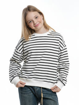 Свитшот в полоску для девочки 22-2018 полоска
