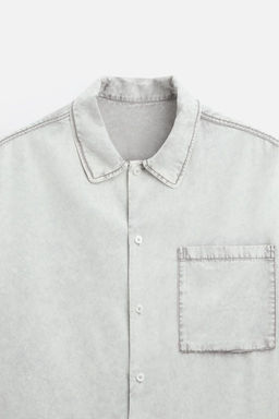 FADED LYOCELL SHIRT - Zara фото 3
