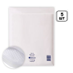 Набор крафт-конвертов с воздушно-пузырьковой плёнкой Mail lite G/4, 24 х 33 см, 5 штук, white - Calligrata фото 4