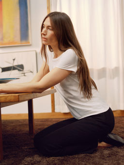 Camiseta ajustada de manga corta - H&m фото 6
