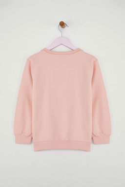 Pembe-Ekru K?z Cocuk Mevsimlik-Ince Bisiklet Yaka 2li Basic Orme Sweatshirt TKDAW25SW00000 - Trendyolmilla фото 24