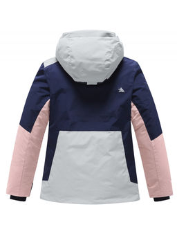 Горнолыжный костюм зимний для девочки серого цвета 9518Sr