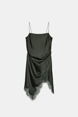 ZW COLLECTION LACE-TRIMMED CAMISOLE TOP - Zara фото 5