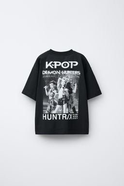 KPOP DEMON HUNTERS NETFLIX PRINTED T-SHIRT - Zara фото 2