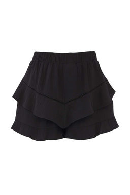 Trendyolmilla Dokulu Kumas Mini Sort Etek TWOSS25SR00223