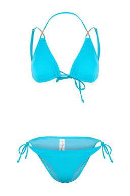 Turkuaz U Yaka Kapl? Tunelli Regular Bikini Tak?m? TBESS26BT00105 - Trendyolmilla фото 4