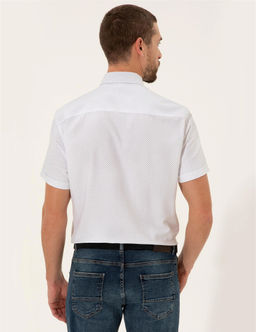 Beyaz Regular Fit K_sa Kollu G_mlek - Pierre cardin фото 5