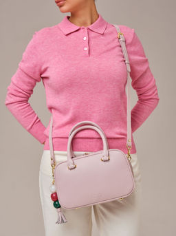 Кожаная сумка Hawaii DBR 31216 розовый дым фото 12