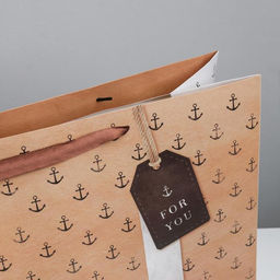 Пакет подарочный ламинированный, упаковка, For you, XL 49×40×19 см