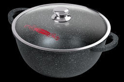 Казан 10л. 320/185 Гранит лит/руч. с кр. (п/у), кн4322аг