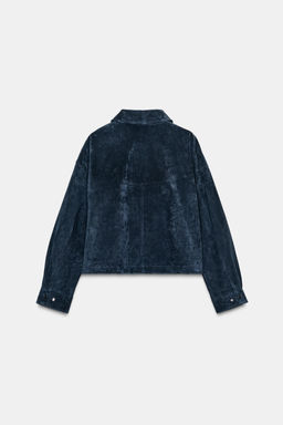 100% LEATHER BOMBER JACKET - Zara фото 20
