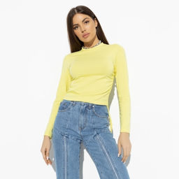 Лонгслив Акцентная штучка (juicy lemon) - Charutti фото 2