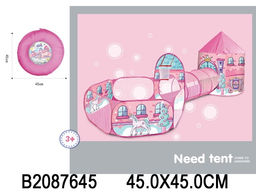 Палатка дет. с тоннелем 307*120*104см "Домик принцессы" (2087645) в коробке