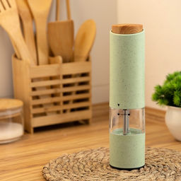 Мельница электрическая Luazon LET- 003, пластик, от батареек, зеленая - Luazon home фото 2