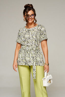 Костюм (Блуза, брюки 6321 салатовый) - B&F фото 5