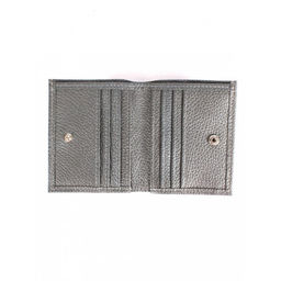 Портмоне женское Croco-ПР-905 натуральная кожа 2 отд, 8 карм, серый металлик (230) 264813  фото 3